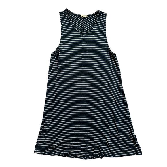 Madewell High Point Tank Dress Women’s Size XL Chevron Stripe Sleeveless G6473 - Picture 1 of 10